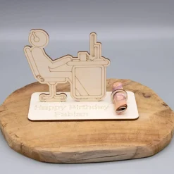 Geldgeschenk Computer - aus Holz personalisiert