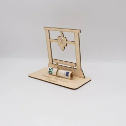 Geldgeschenk 3D Drucker - aus Holz personalisiert