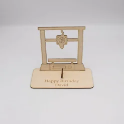 Geldgeschenk 3D Drucker - aus Holz personalisiert