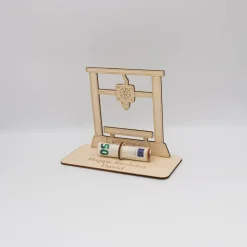 Geldgeschenk 3D Drucker - aus Holz personalisiert