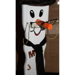 Geldgeschenk Dekofigur BÜCHERWURM witziges Geldgeschenk für Leseratten aus Holz