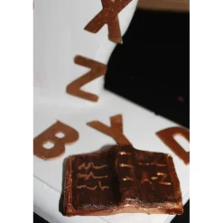 Geldgeschenk Dekofigur BÜCHERWURM witziges Geldgeschenk für Leseratten aus Holz