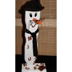 Geldgeschenk Dekofigur BÜCHERWURM witziges Geldgeschenk für Leseratten aus Holz