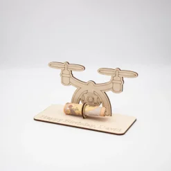 Geldgeschenk Drohne - aus Holz personalisiert