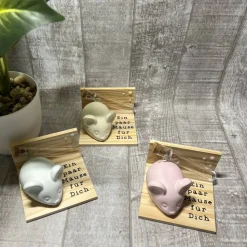Geldgeschenk „Ein paar Mäuse für Dich“ Geburtstag etc. Wunscherfüller Maus Raysin Holz Geschenkset Geschenkidee