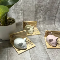 Geldgeschenk „Ein paar Mäuse für Dich“ Geburtstag etc. Wunscherfüller Maus Raysin Holz Geschenkset Geschenkidee