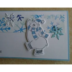 Geldgeschenk  Eisbär Gutschein Weihnachtsverpackung  Weihnachten Konzertkarte Blau Verpackung