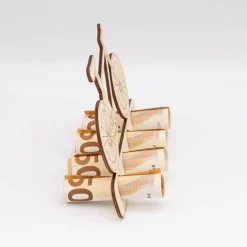 Geldgeschenk Fahrrad - aus Birkenholz - kreative Art Geld zu verschenken