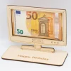 Geldgeschenk Fernseher / Flachbildschirm - aus Holz personalisiert