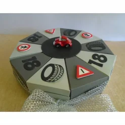 Geldgeschenk Füherschein Zum 18.Geburtstag Auto Schachteltorte Papiertorte Geburtstagstorte Geburtstagsgeschenk