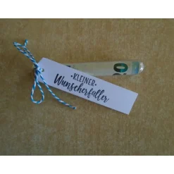 Geldgeschenk Firmung Mädchen Junge Reagenzglas Geldverpackung Wunscherfüller  Geschenkidee