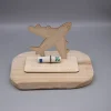 Geldgeschenk Flugzeug - aus Holz personalisiert