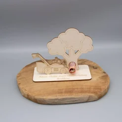 Geldgeschenk für Gartenfreunde - aus Holz personalisiert