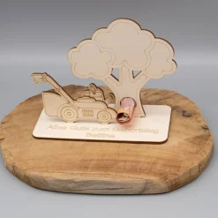 Geldgeschenk für Gartenfreunde - aus Holz personalisiert