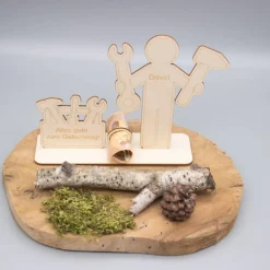 Geldgeschenk für Handwerker 1 - aus Holz personalisiert