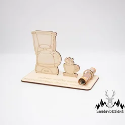 Geldgeschenk für Kaffeeliebhaber - aus Holz personalisiert
