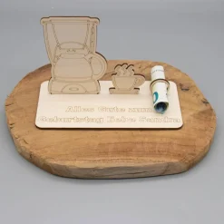 Geldgeschenk für Kaffeeliebhaber - aus Holz personalisiert
