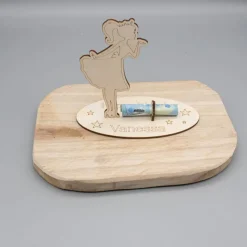 Geldgeschenk für Mädchen - aus Holz personalisiert