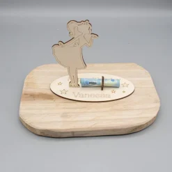 Geldgeschenk für Mädchen - aus Holz personalisiert