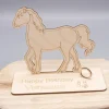 Geldgeschenk für Mädchen - Pferd - aus Holz personalisiert