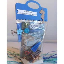 Geldgeschenk für Urlaub, kleine Urlaubstüte, Geburtstag, Hochzeit, Urlaub in der Tüte, Urlaub am Meer