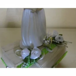 Geldgeschenk Frauenhochzeit – Kreative Geschenkidee für lesbische Hochzeit, liebevoll dekorierte Holzschachtel