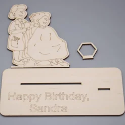 Geldgeschenk Friseur - aus Holz personalisiert