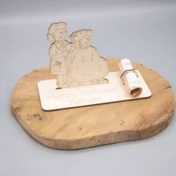 Geldgeschenk Friseur - aus Holz personalisiert