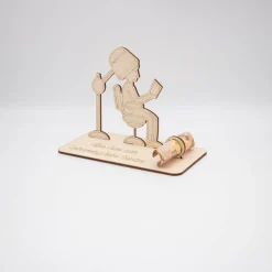 Geldgeschenk Friseurstuhl - aus Holz personalisiert