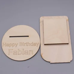 Geldgeschenk Gameboy - aus Holz personalisiert