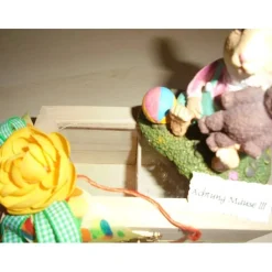 Geldgeschenk Geburt Taufe Kindergeburtstag – Personalisierte Teebox mit Maus aus Holz