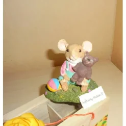 Geldgeschenk Geburt Taufe Kindergeburtstag – Personalisierte Teebox mit Maus aus Holz