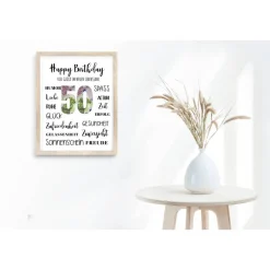 Geldgeschenk 50.Geburtstag | persönliches Geburtstagsgeschenk | runder Geburtstag Geldgeschenk