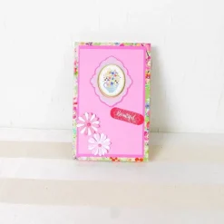 Geldgeschenk Geburtstag, Glückwunschkarte in Geschenkverpackung, rosa