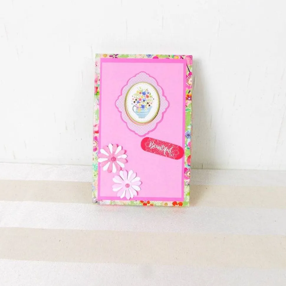 Geldgeschenk Geburtstag, Glückwunschkarte in Geschenkverpackung, rosa