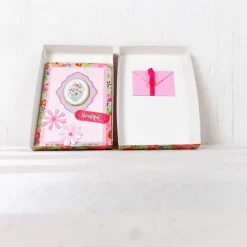 Geldgeschenk Geburtstag, Glückwunschkarte in Geschenkverpackung, rosa