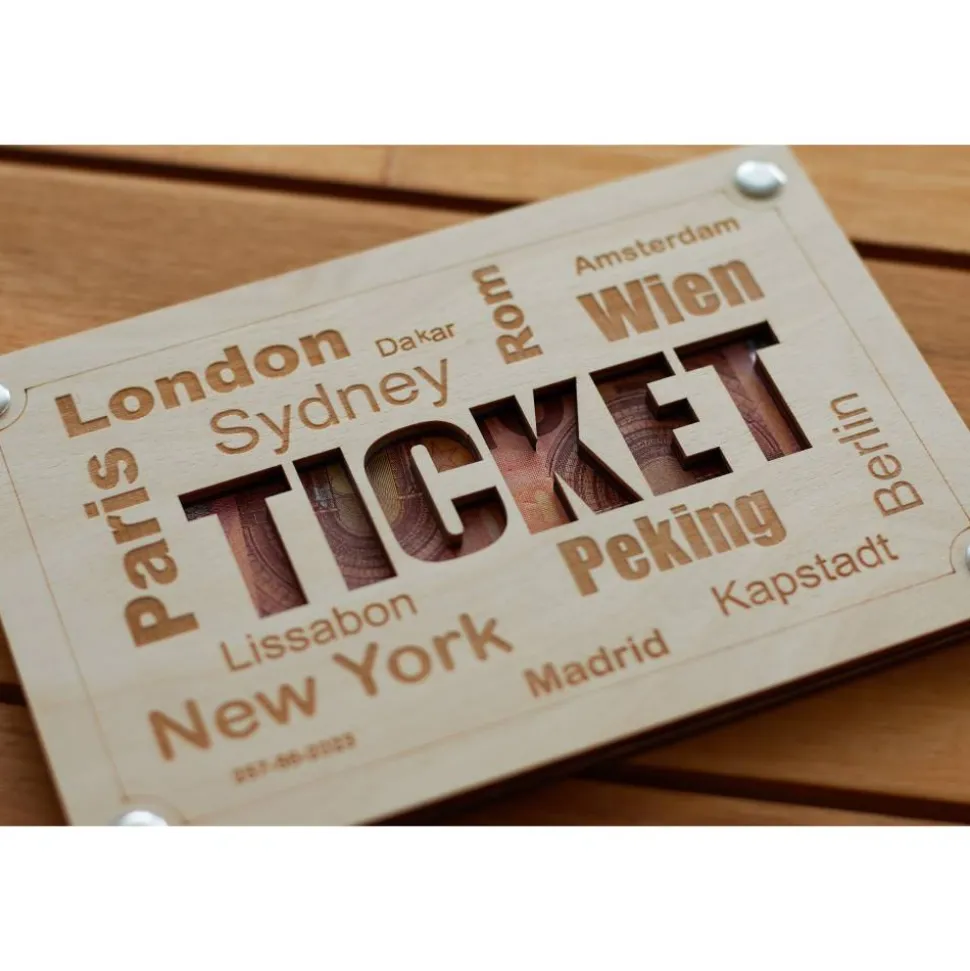 Geldgeschenk Geburtstag, Geldgeschenk Reise, Hochzeit, Welt Reise, Ticket, Reisegutschein, Wunscherfüller, Reisekasse