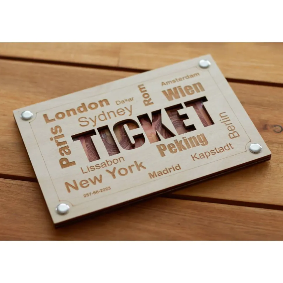 Geldgeschenk Geburtstag, Geldgeschenk Reise, Hochzeit, Welt Reise, Ticket, Reisegutschein, Wunscherfüller, Reisekasse