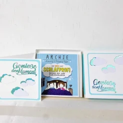 Geldgeschenk Geburtstag, Genieße den Moment, weiß blau