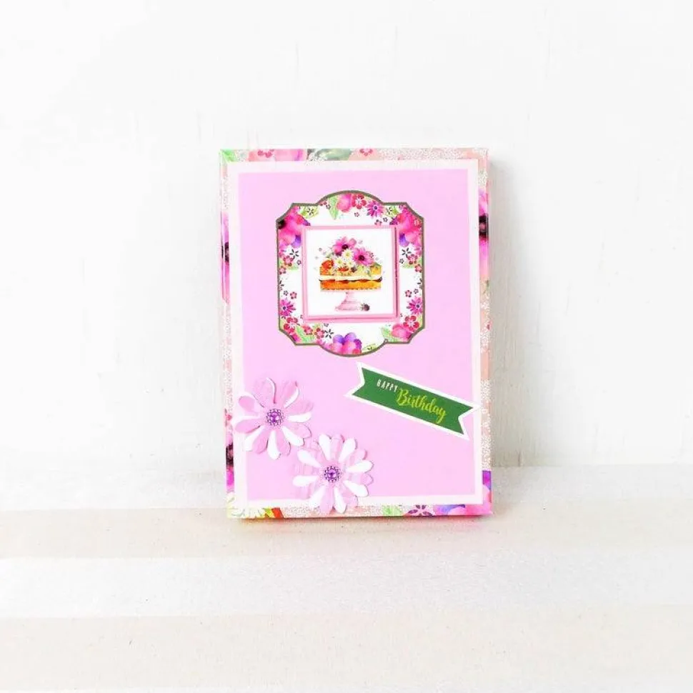 Geldgeschenk Geburtstag, Glückwunschkarte in Geschenkverpackung, rosa Nr.2