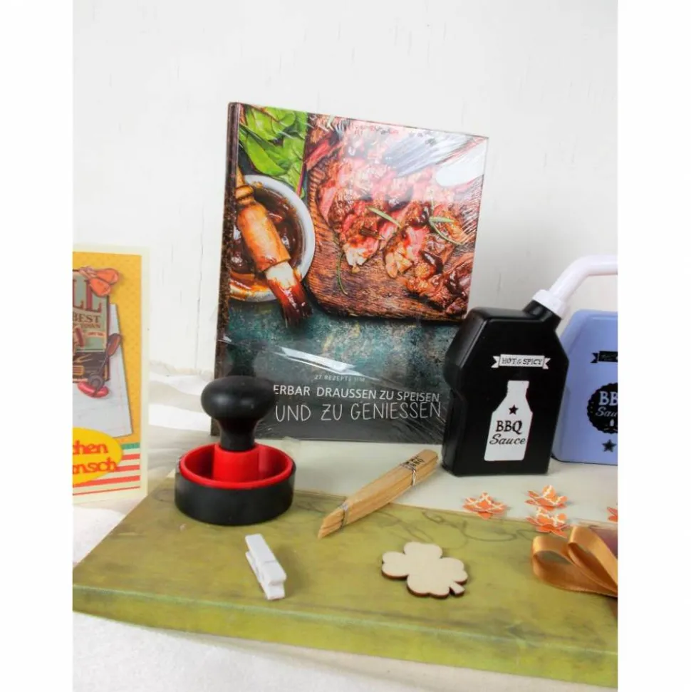 Geldgeschenk Geburtstag,  Grillen, mit Kochbuch, lustig, Geschenk für Männer