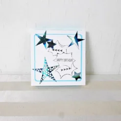 Geldgeschenk Geburtstag, Happy Birthday, Superheld, weiß blau