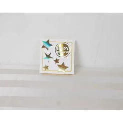 Geldgeschenk Geburtstag, Happy Birthday, Superhelden, weiß gold