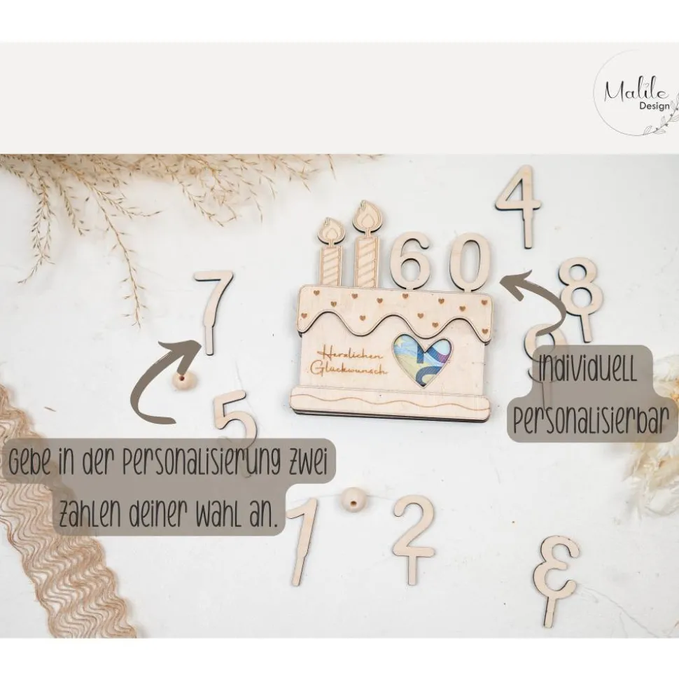 Geldgeschenk Geburtstag I Holz Torte I Geschenkverpackung I Geschenkidee I Wunscherfüller I Geldgeschenk Geburtstag