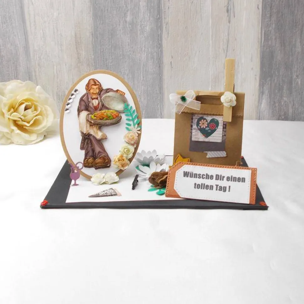 Geldgeschenk Geburtstag Kellner, Ober, Servierkraft, Service Kraft, Geldgeschenk, Geburtstagsgeschenk,