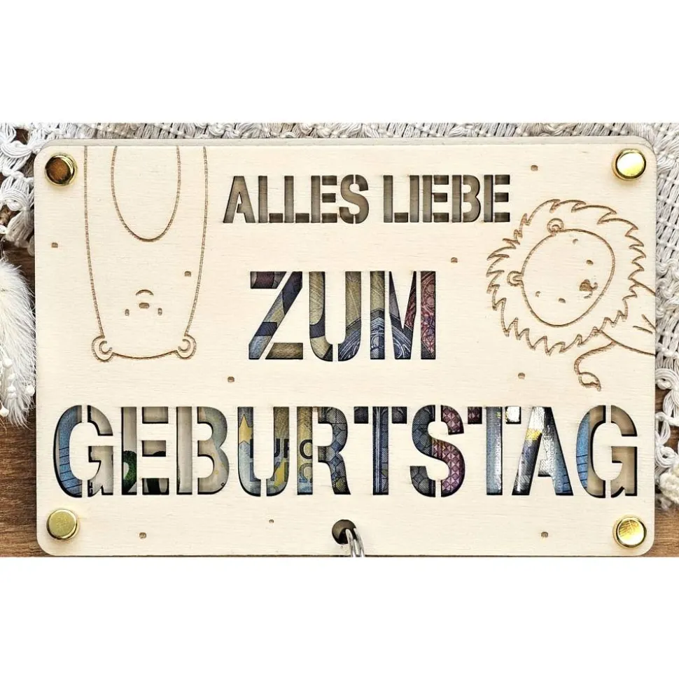 Geldgeschenk Geburtstag Kind Geburtstagskarte personalisiert