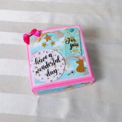 Geldgeschenk Geburtstag, rosa mit Einhorn, Geschenkverpackung