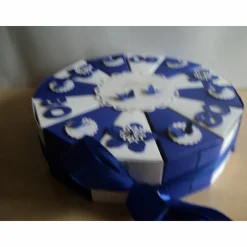 Geldgeschenk Geburtstag Schachteltorte Papiertorte Geburtstagstorte Geburtsgsgeschenk Farbe und Zahl nach Wahl Torte