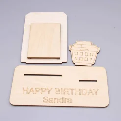 Geldgeschenk Geldwäsche/Waschmaschine - aus Holz personalisiert