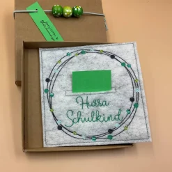 Geldgeschenk, Geschenkbox, Gutscheinbox, .., zum Schulanfang.....Einschulungskarte...